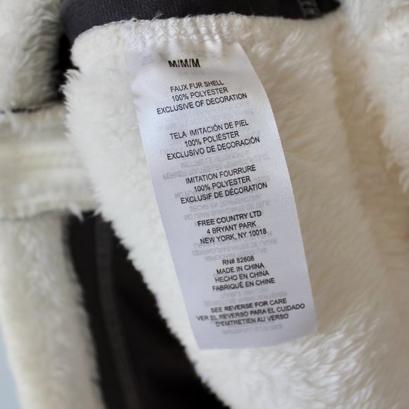 Cozy White Flannel Vest - Picture 7 of 7